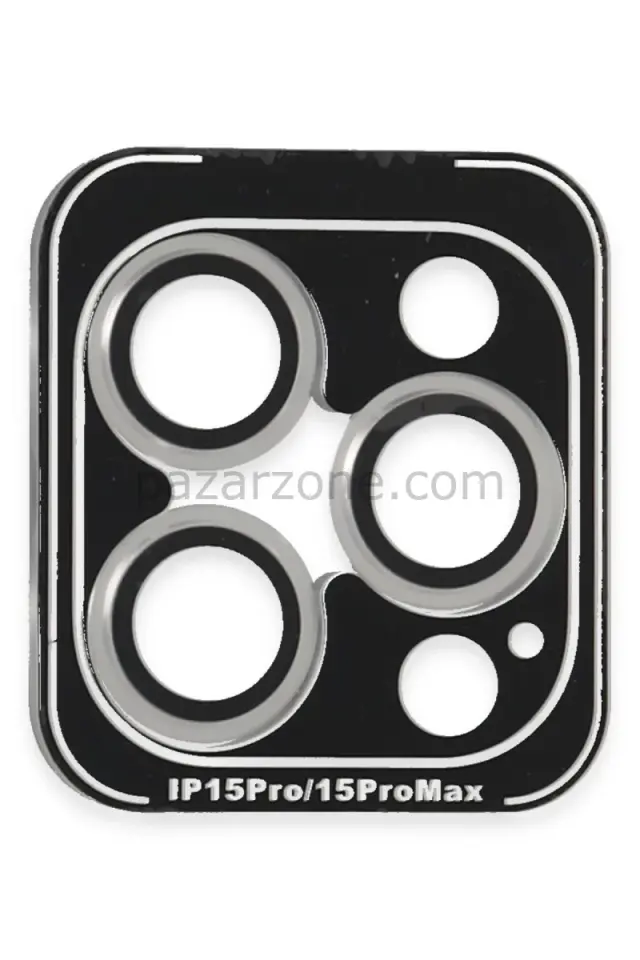 Joko Apple iPhone 15 Pro Max PVD Metal Kamera Lens - Gümüş