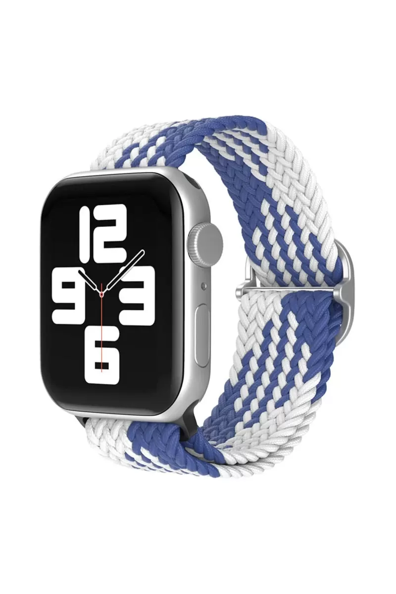 Newface Apple Watch 38mm Star Kordon - Mavi-Beyaz