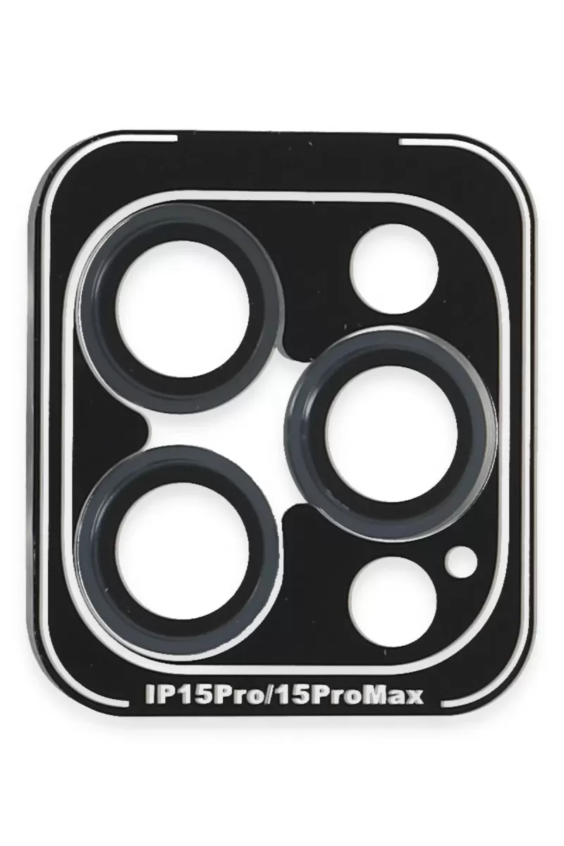 Joko Apple iPhone 15 Pro Max PVD Metal Kamera Lens - Lacivert
