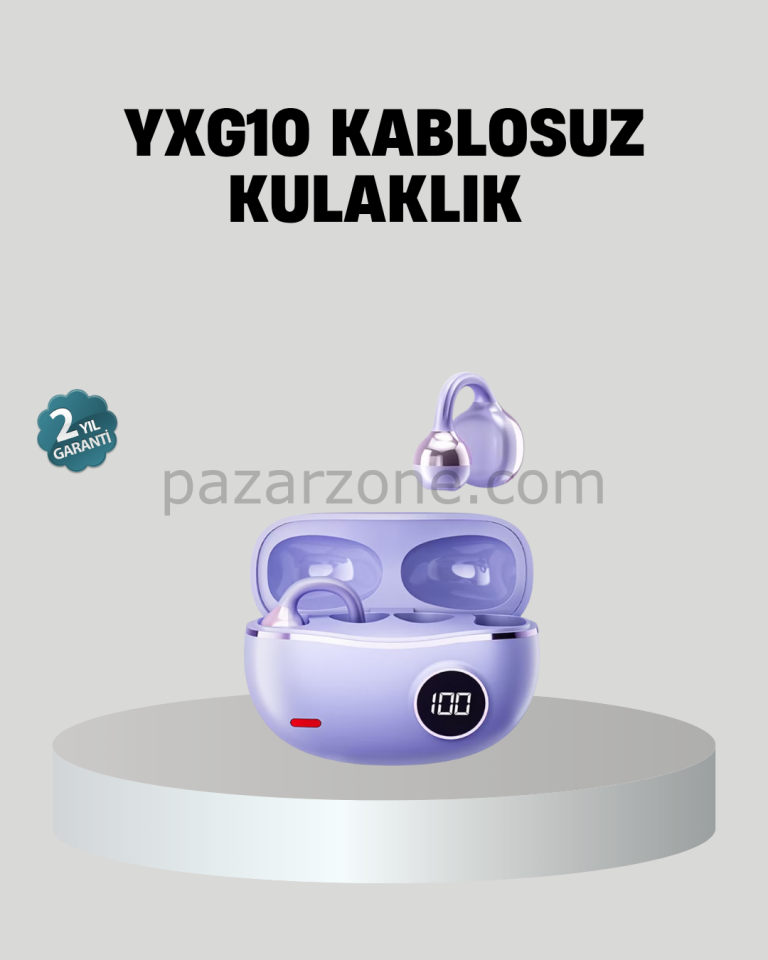 Kulak Arkası Klipsli Bluetooth Kulaklık YXG10 Silikon Malzemeli Ergonomik