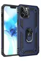 Newface Apple iPhone 12 Pro Max Kılıf Sofya Yüzüklü Silikon Kapak - Lacivert