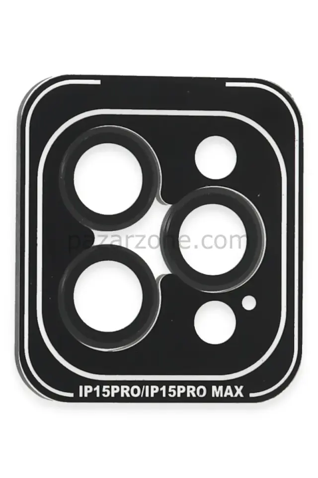 Joko Apple iPhone 15 Pro Max PVD Metal Kamera Lens - Siyah