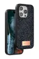 Onegif Apple iPhone 15 Pro Bright Simli Kapak - Siyah