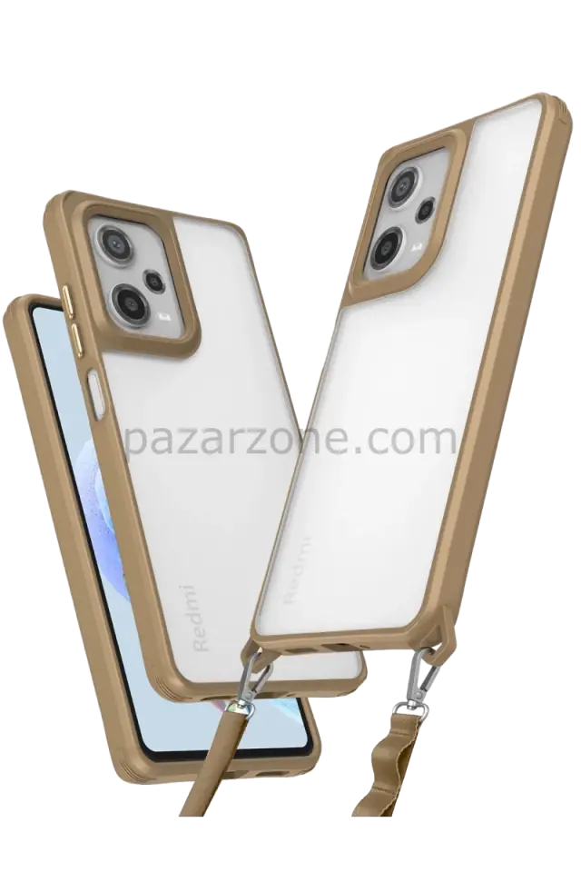 Newface Xiaomi Redmi Note 12 Pro 5G Kılıf Penta Silikon Kılıf - Çöl Titanyum