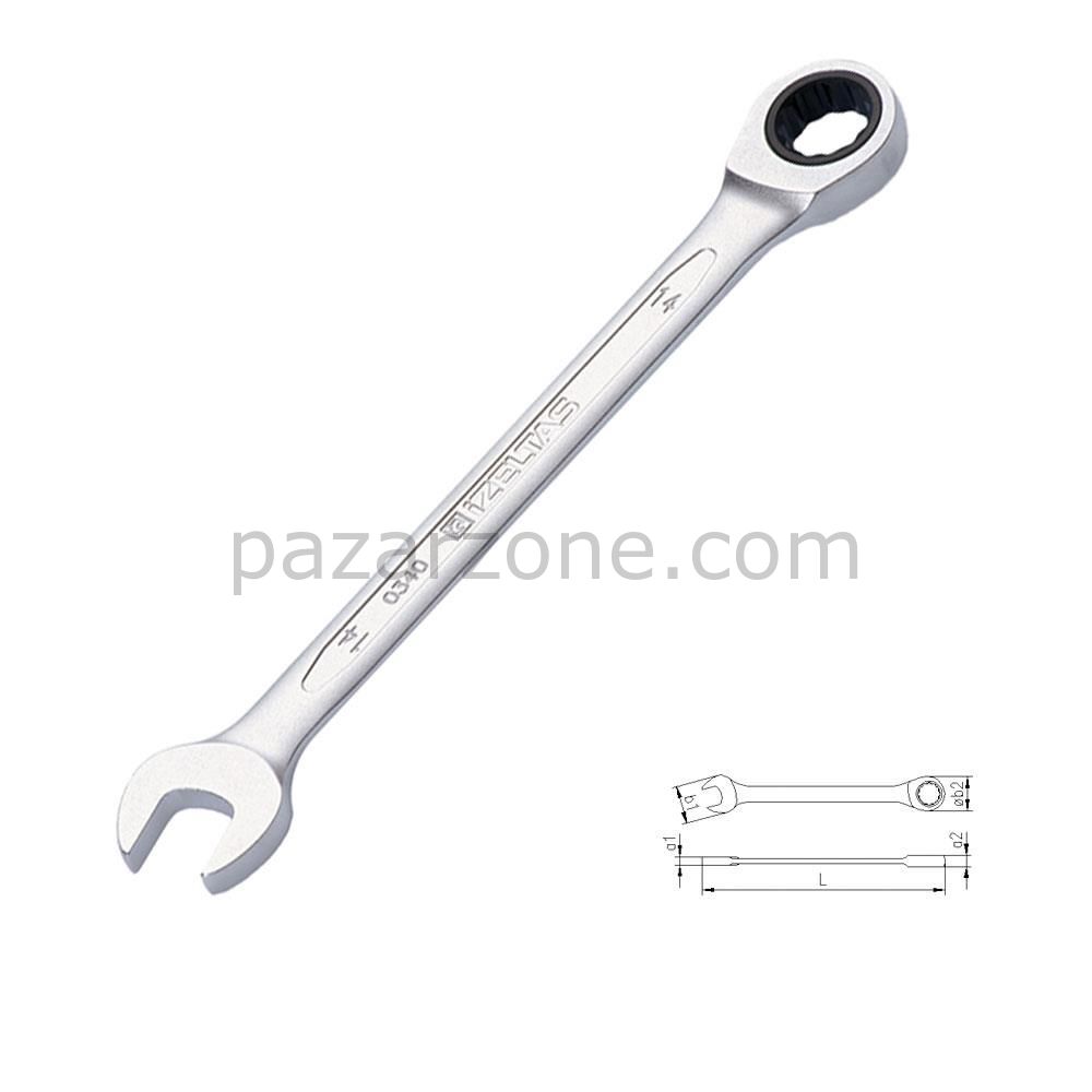 İzeltaş 0340 Cırcır Kombine Anahtar 18 mm