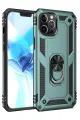 Newface Apple iPhone 12 Pro Max Kılıf Sofya Yüzüklü Silikon Kapak - Yeşil