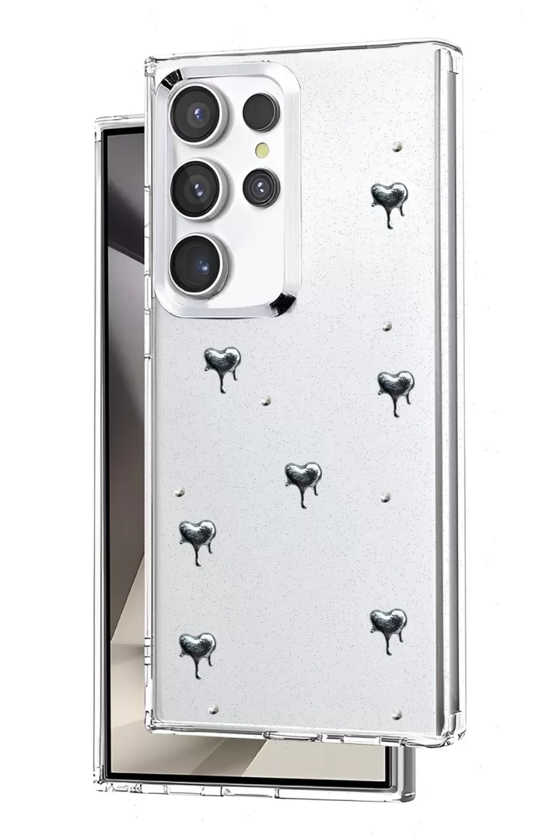 Newface Samsung Galaxy S23 Ultra Fiyonk Desenli Kapak - Desen 1