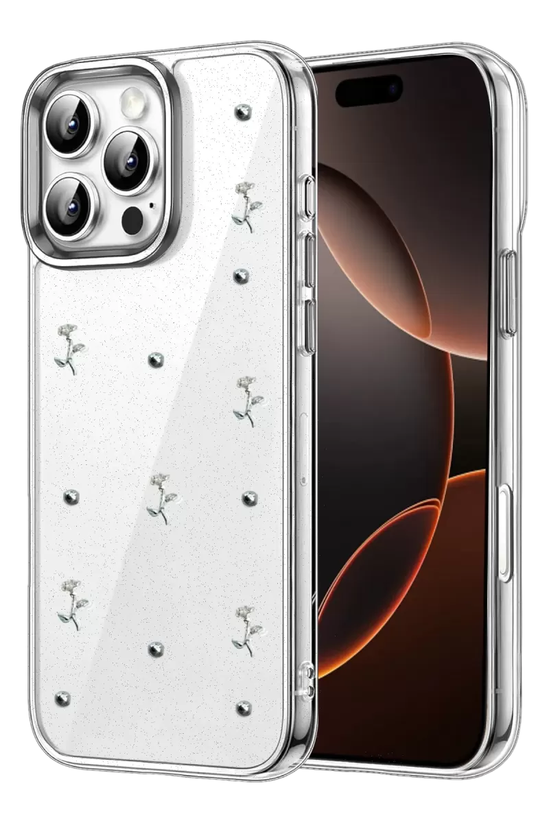 Newface Apple iPhone 16 Pro Max Fiyonk Desenli Kapak - Desen 4