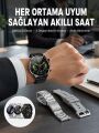 Akıllı Saat Adımsayar Nabız Ölçer Titreşim Özellikli Çağrı Cevaplama Sosyal Medya Yeni Nesil