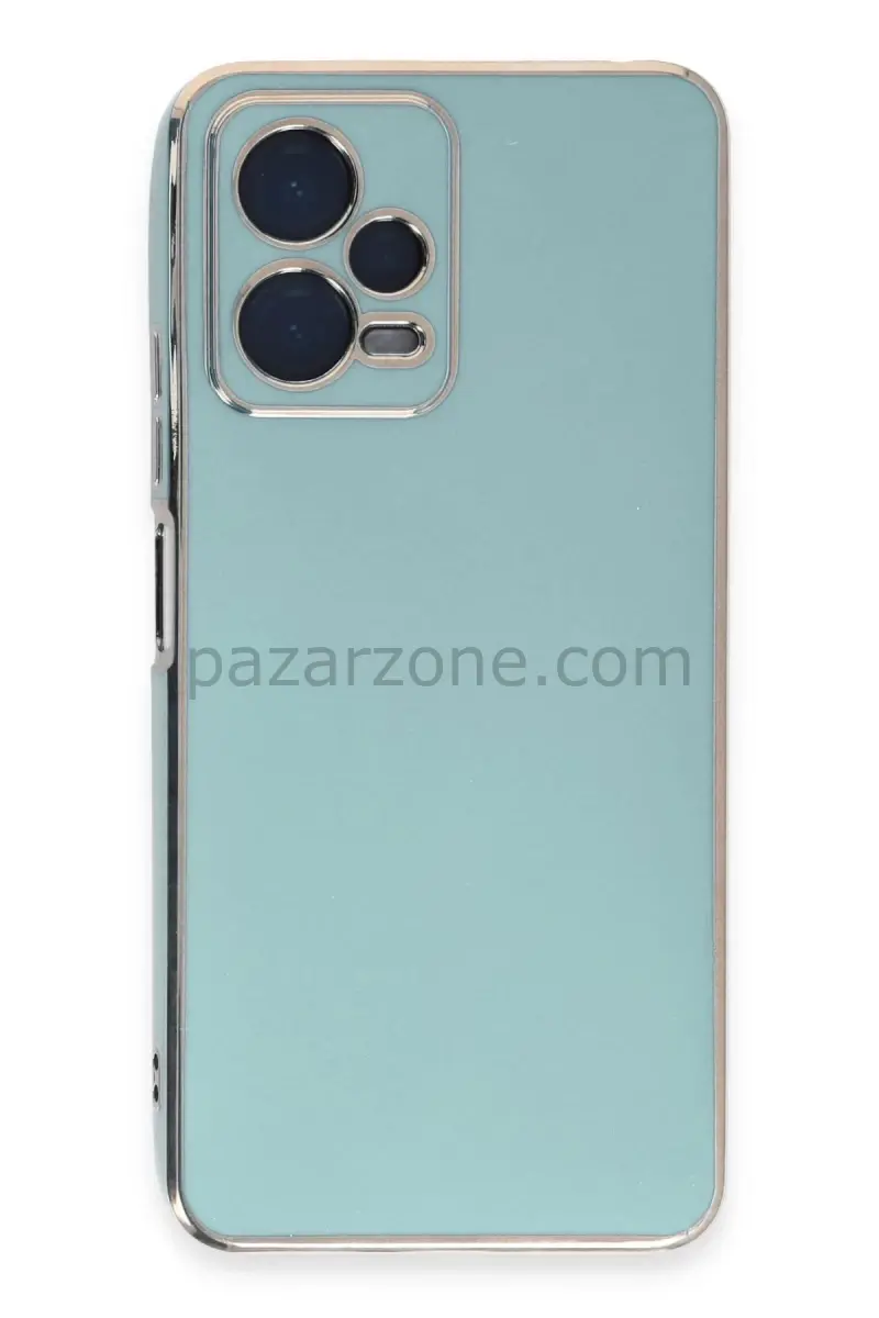 Newface Xiaomi Redmi Note 12 Pro 5G Kılıf Volet Silikon - Açık Yeşil