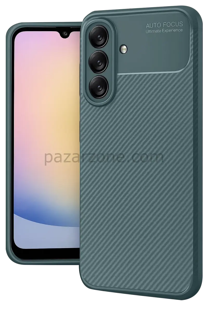 Newface Samsung Galaxy A17 5G Auto Focus Karbon Kapak - Koyu Yeşil