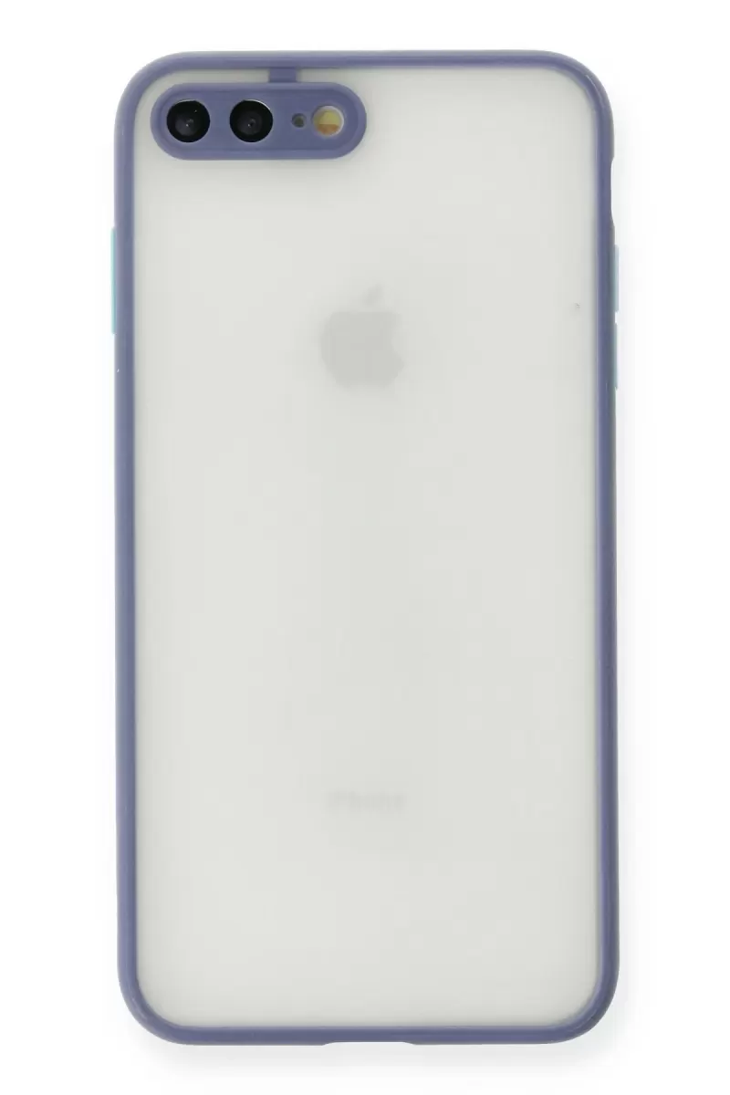 Newface Apple iPhone 7 Plus Kılıf Montreal Silikon Kapak - Gri