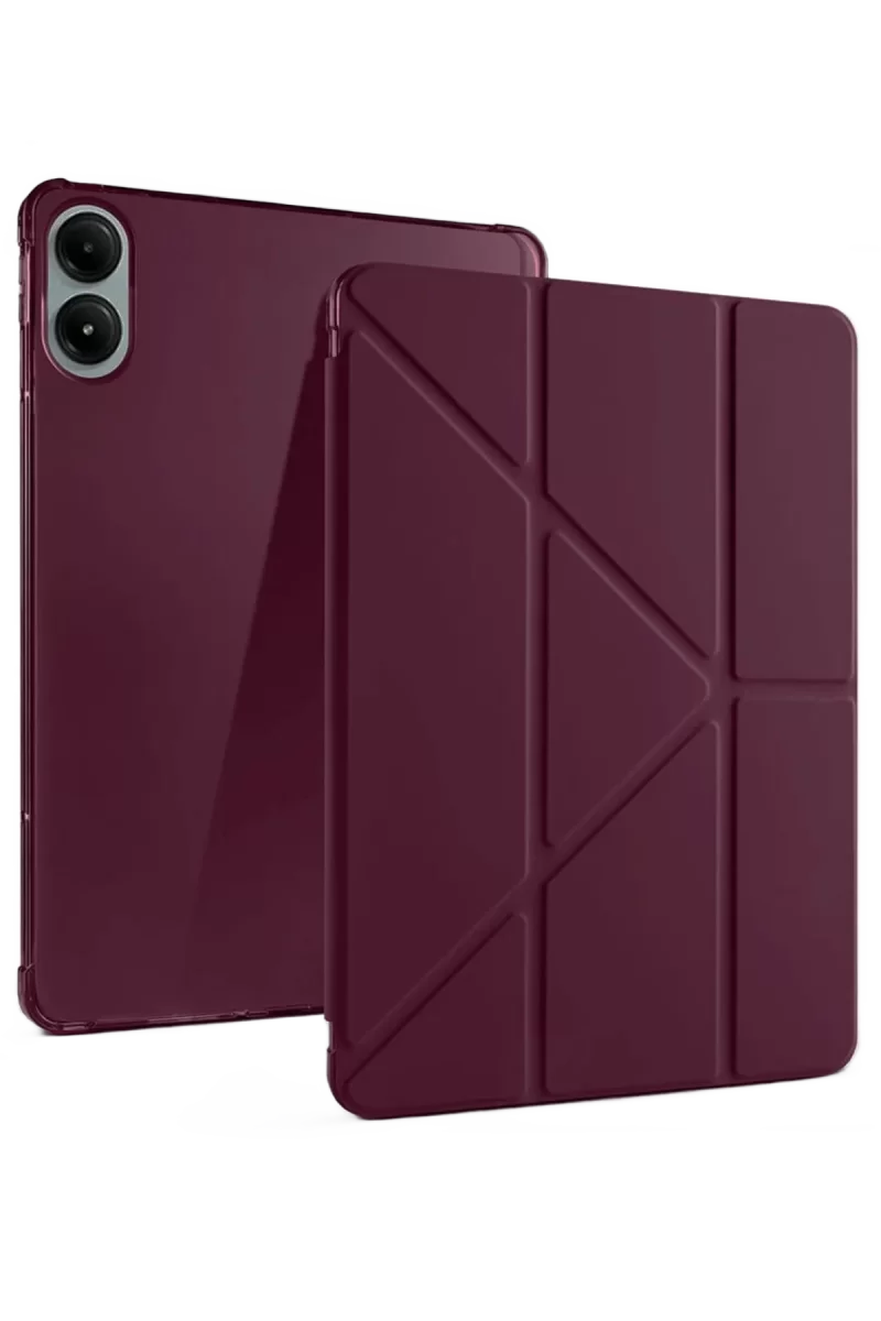 Newface Xiaomi Redmi Pad Pro 12.1 Kılıf Kalemlikli Mars Tablet Kılıfı - Mürdüm