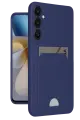 Newface Samsung Galaxy A16 5G Kılıf Kelvin Kartvizitli Silikon - Lacivert