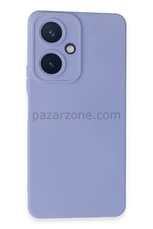 Newface Vivo Y27 Kılıf Nano içi Kadife Silikon - Lila