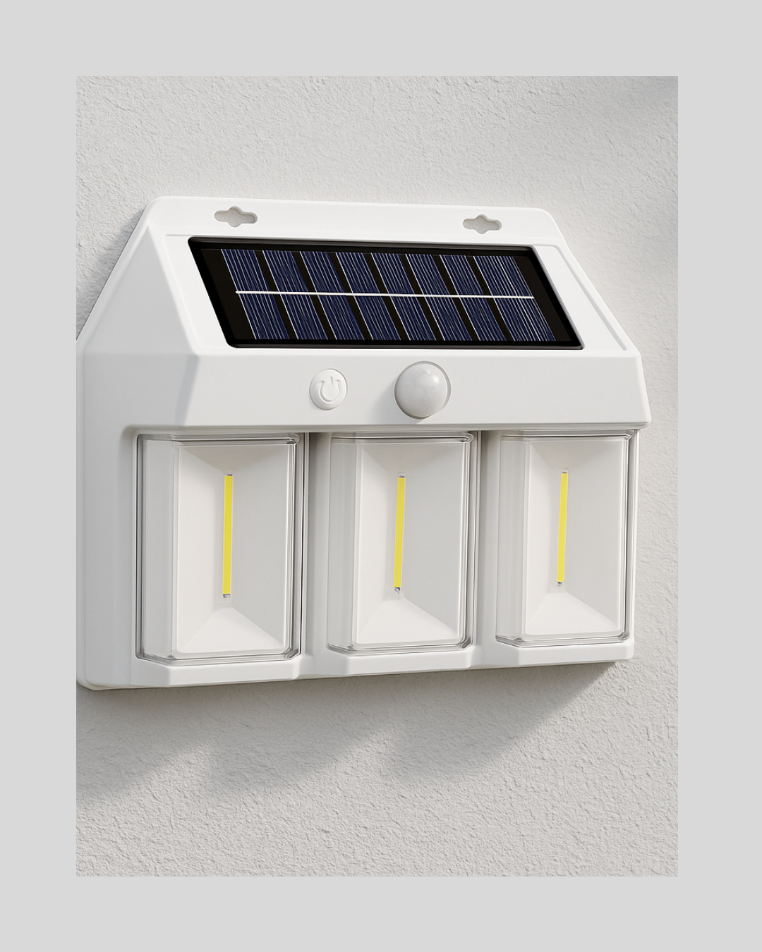 3 in 1 Solar Duvar Lambası – IP65 Su Geçirmez, Hareket Sensörlü