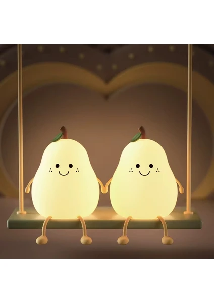 Armut Tasarımlı Renk Değiştirebilen Dokunmatik Gece Lambası