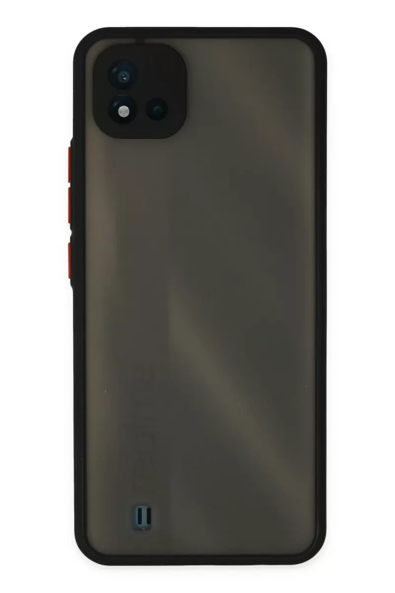 Newface Realme C11 2021 Kılıf Montreal Silikon Kapak - Siyah
