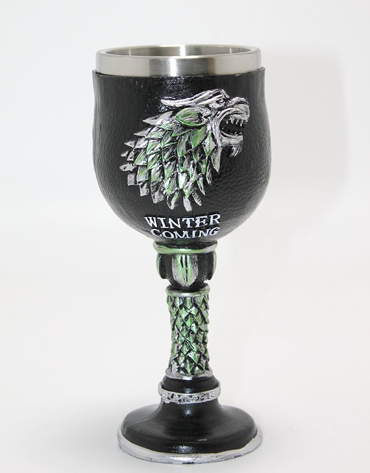 Game Of Thrones House Stark 3D Kabartmalı Çelik Kadeh Bardak