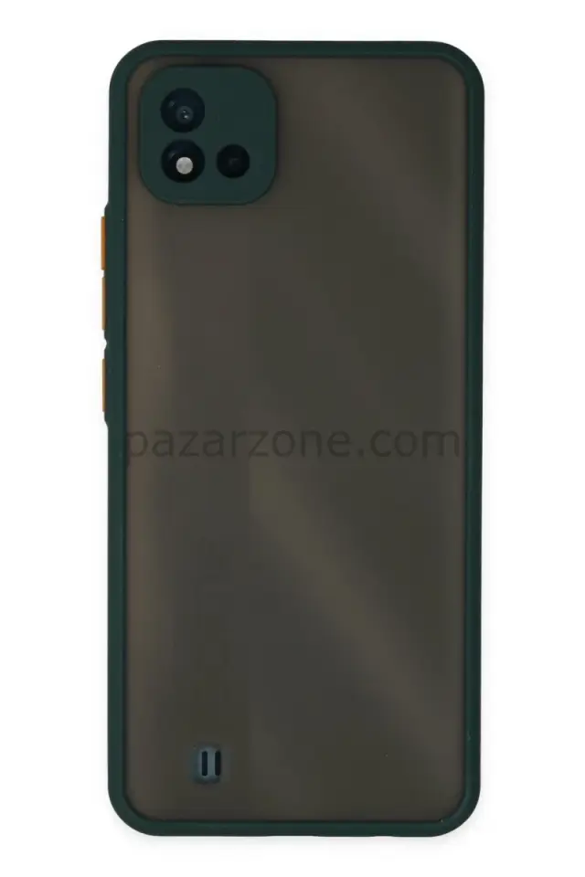 Newface Realme C11 2021 Kılıf Montreal Silikon Kapak - Yeşil