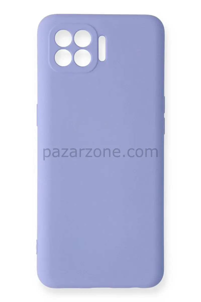 Newface Oppo Reno 4 Lite Kılıf Nano içi Kadife Silikon - Lila