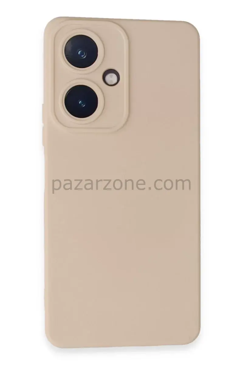 Newface Vivo Y27 Kılıf Nano içi Kadife Silikon - Pudra