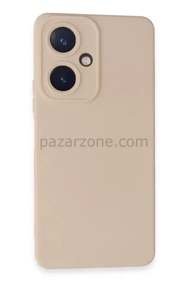 Newface Vivo Y27 Kılıf Nano içi Kadife Silikon - Pudra