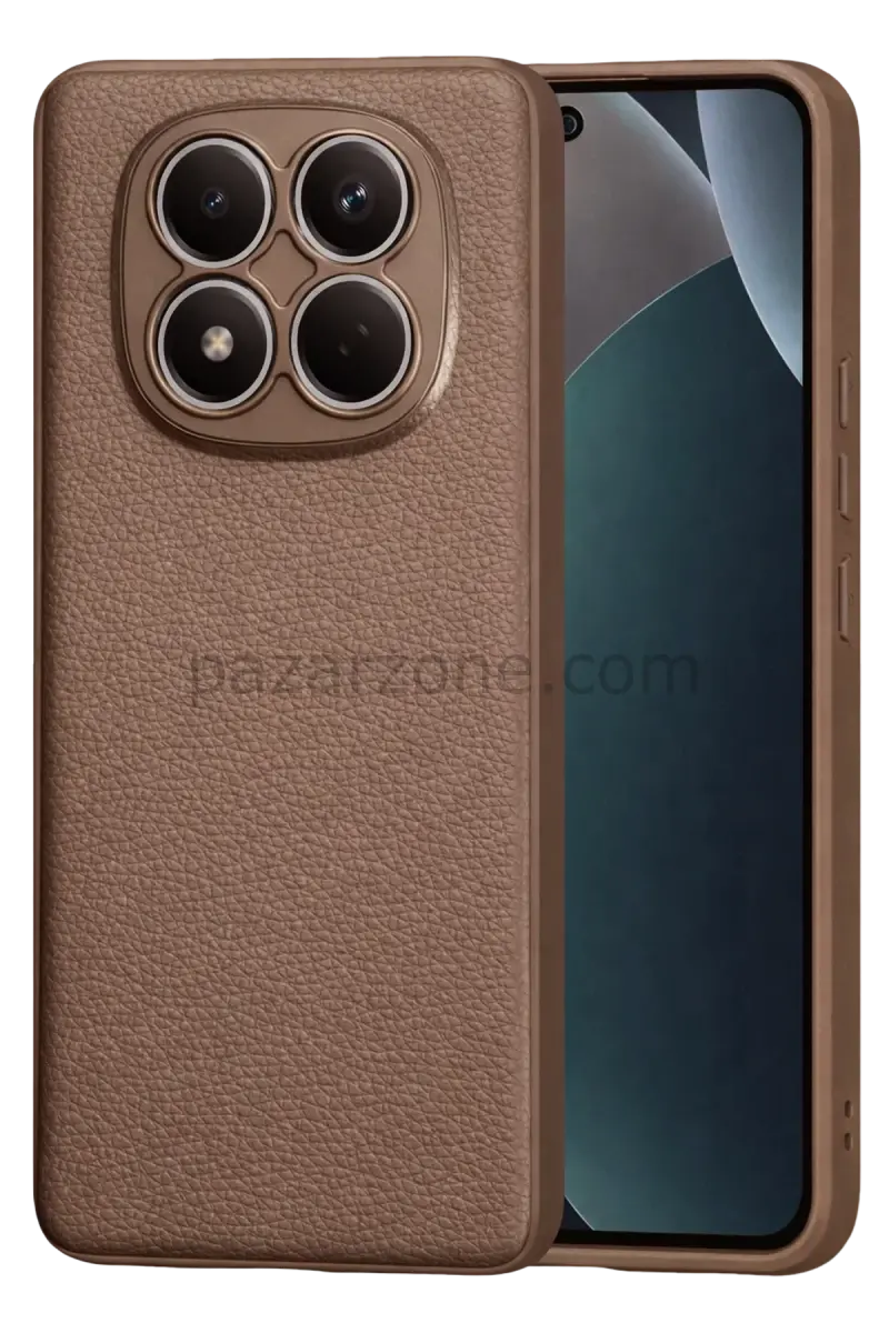 Newface Xiaomi Redmi Note 15 Pro 5G Thermax Silikon Kılıf - Kahverengi