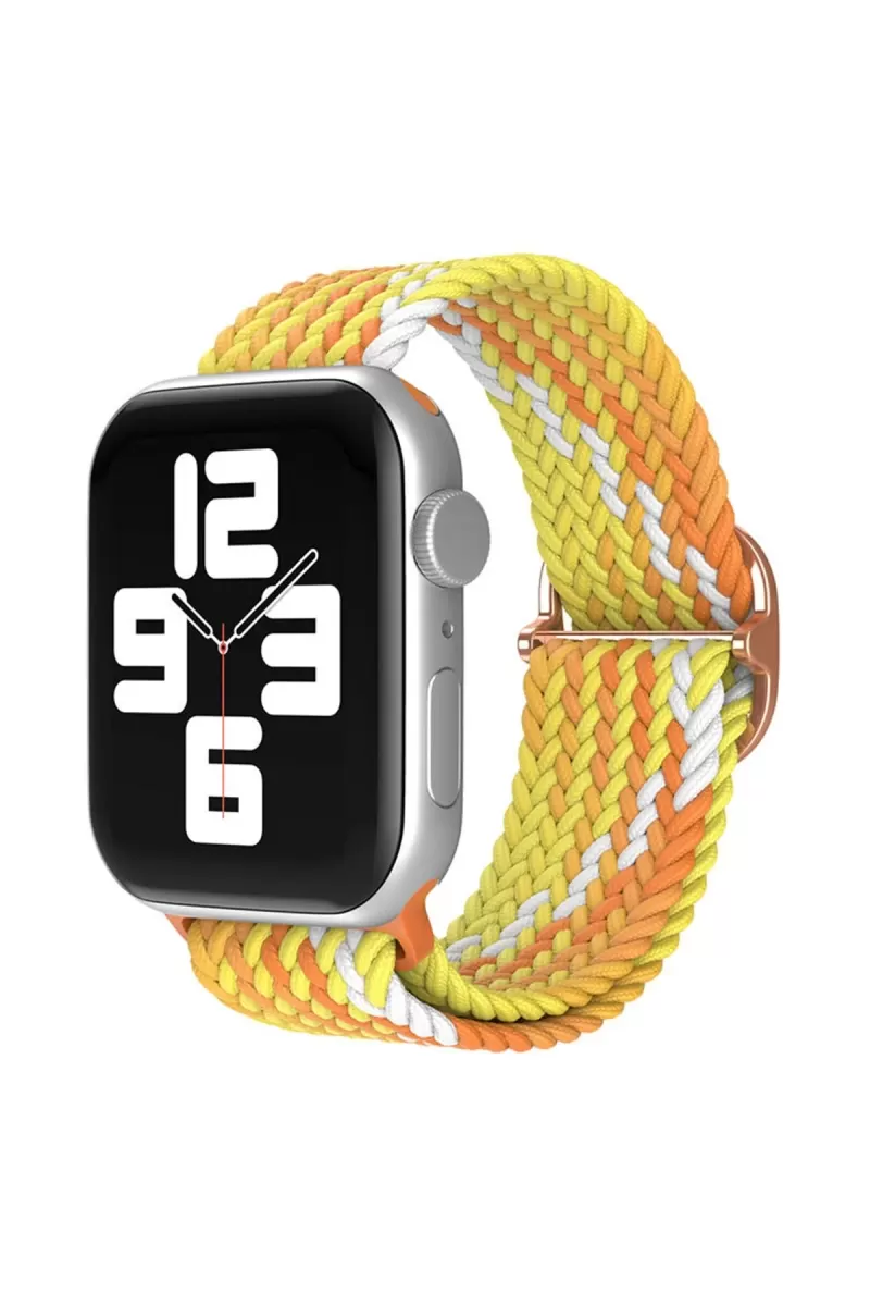 Newface Apple Watch 38mm Star Kordon - Turuncu-Sarı
