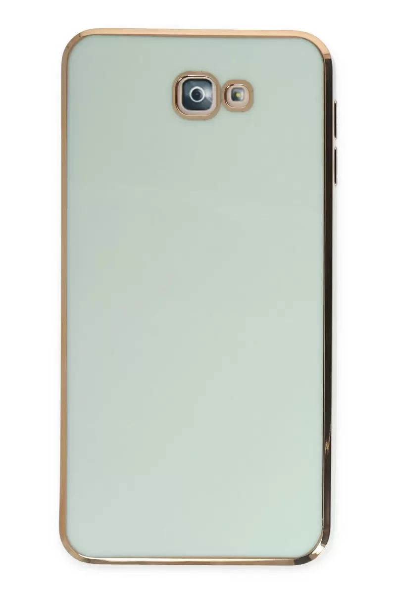 Newface Samsung Galaxy J7 Prime Kılıf Volet Silikon - Açık Yeşil