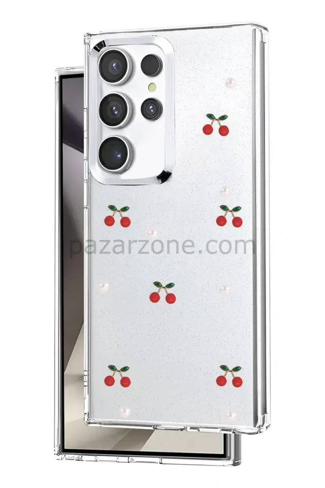 Newface Samsung Galaxy S23 Ultra Fiyonk Desenli Kapak - Desen 9