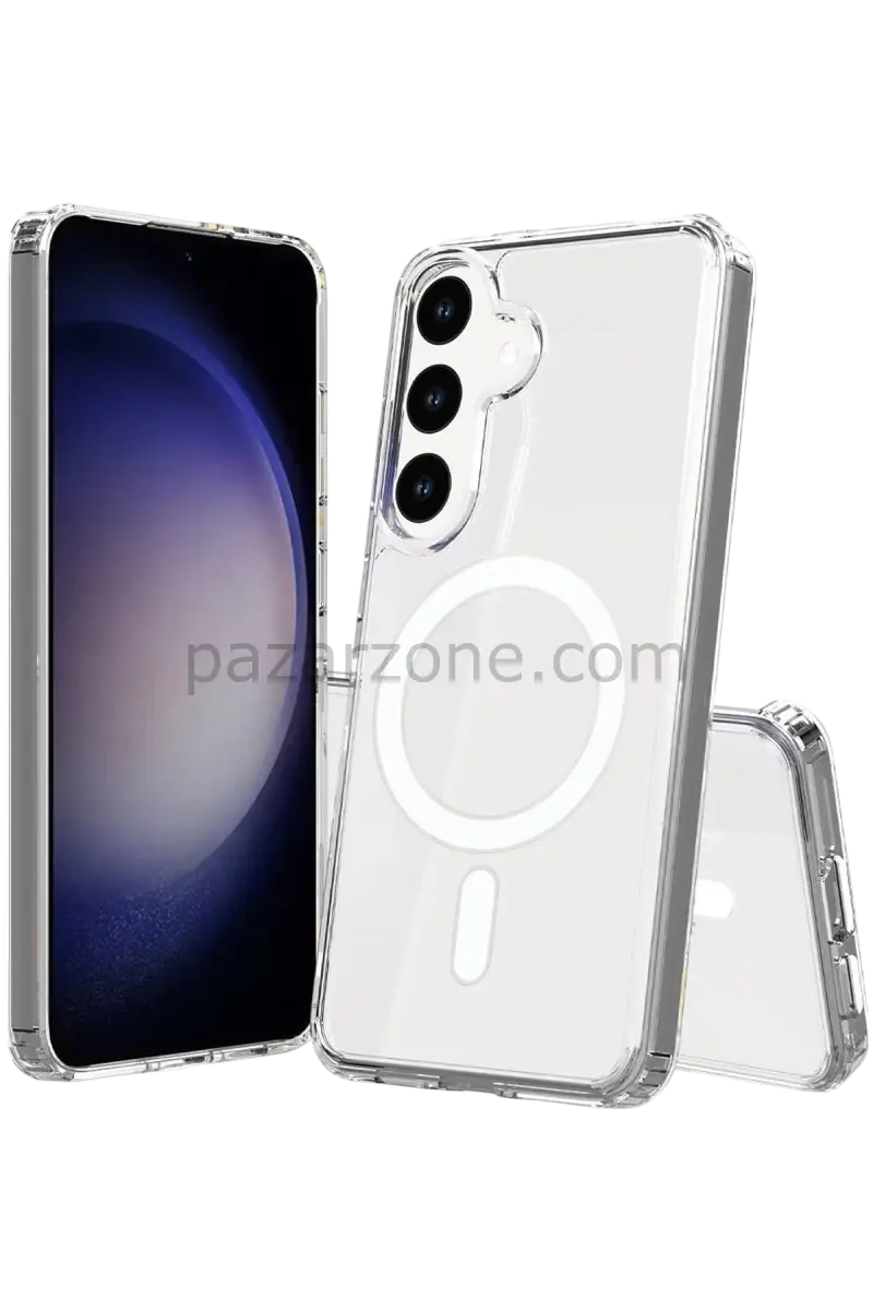 Newface Samsung Galaxy S26 Plus Magneticsafe Şeffaf Silikon - Şeffaf