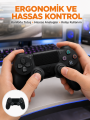 Kablosuz PS4 Oyun Kolu – Çift Titreşimli Motor, Uzun Pil Ömrü ve Hassas Kontrol Yeni Nesil