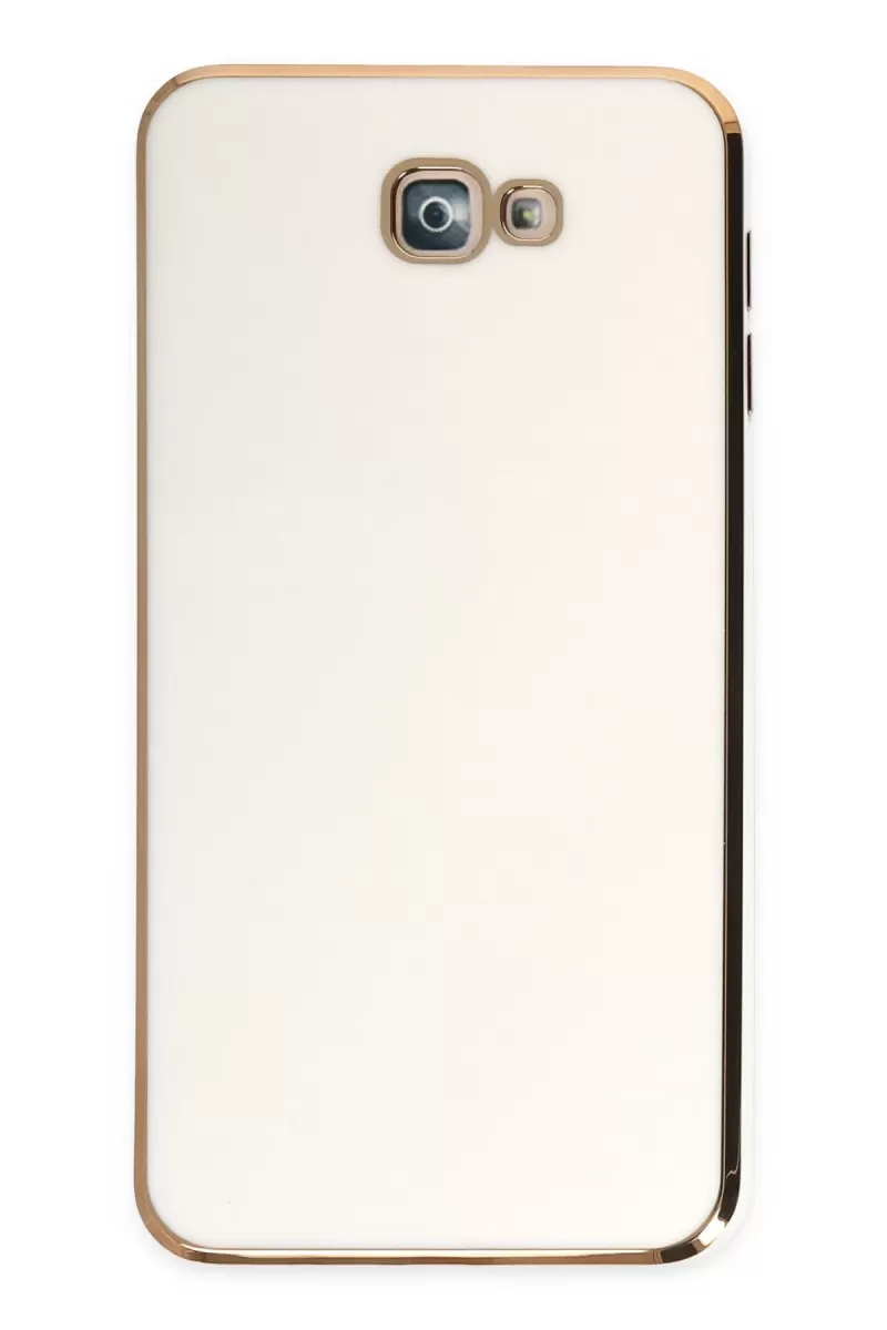 Newface Samsung Galaxy J7 Prime Kılıf Volet Silikon - Beyaz