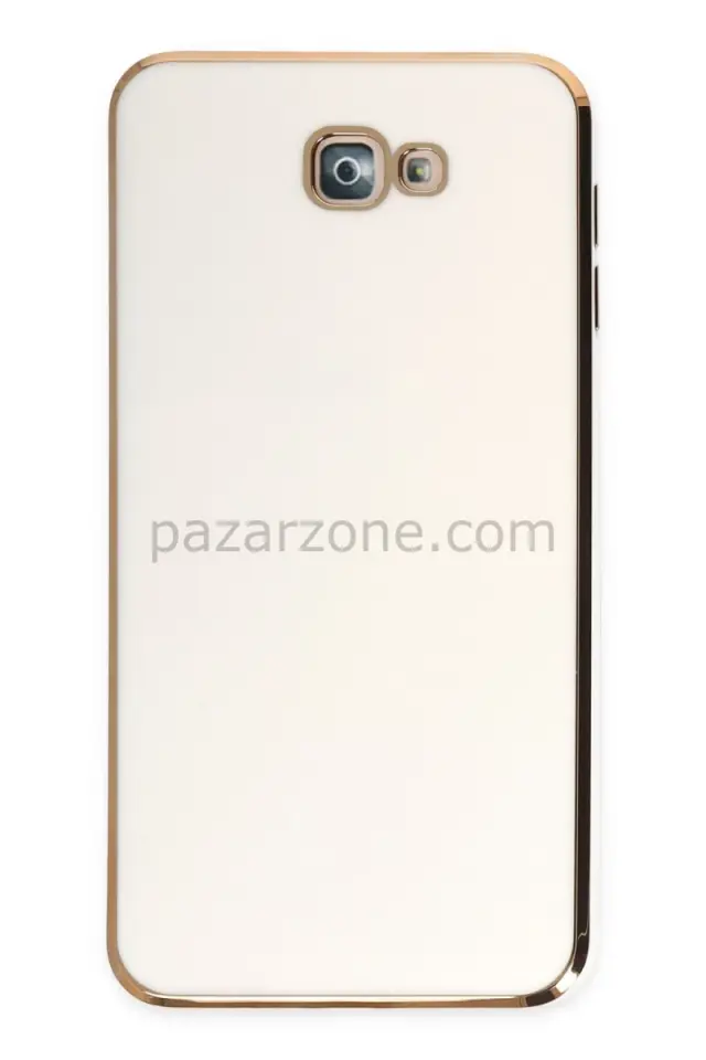 Newface Samsung Galaxy J7 Prime Kılıf Volet Silikon - Beyaz