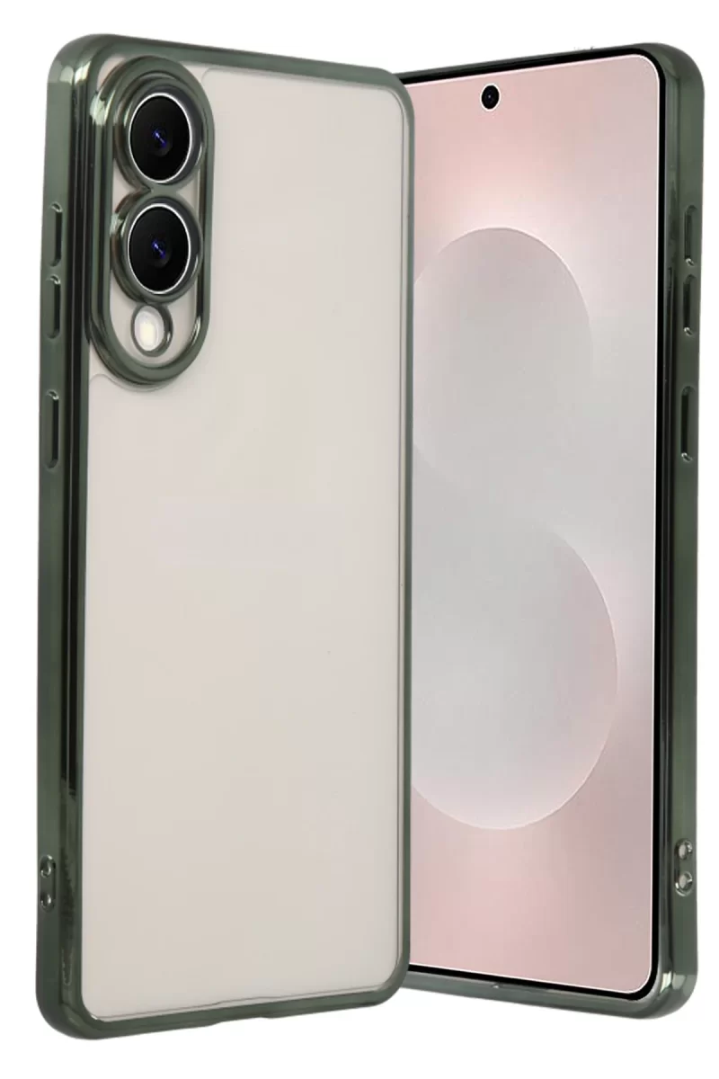 Newface Samsung Galaxy S25 Edge Razer Lensli Silikon - Yeşil