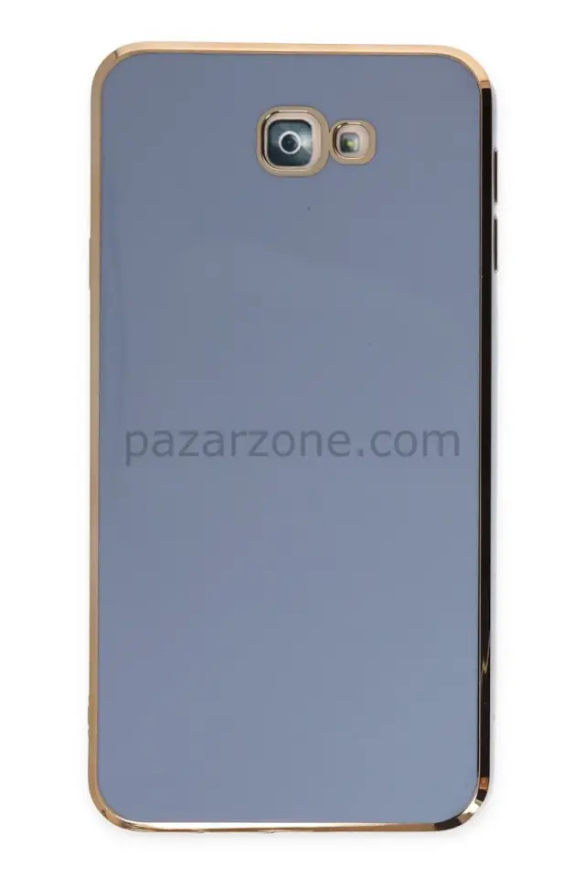 Newface Samsung Galaxy J7 Prime Kılıf Volet Silikon - Mavi