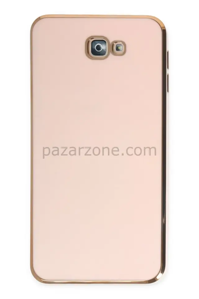 Newface Samsung Galaxy J7 Prime Kılıf Volet Silikon - Pembe