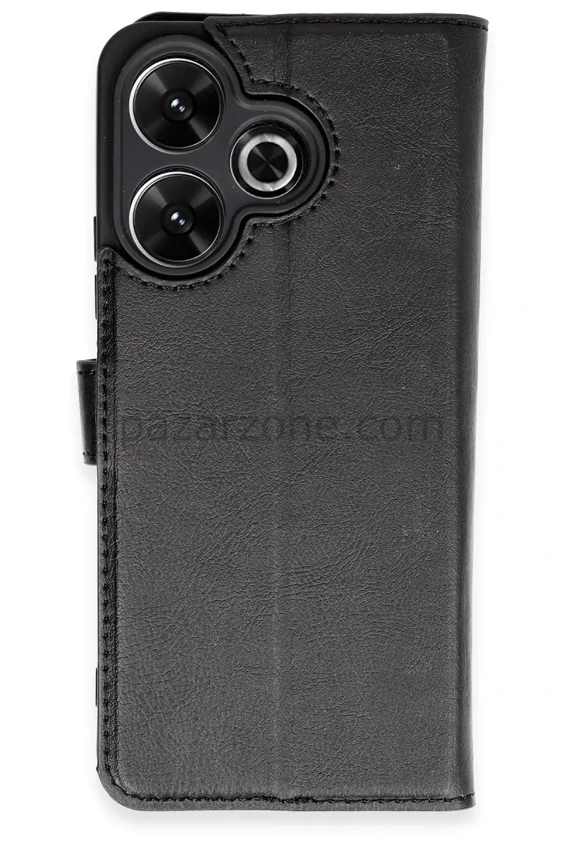 Newface Xiaomi Redmi 13 4G Kılıf Trend S Plus Kapaklı Kılıf - Siyah