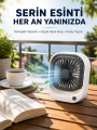 Taşınabilir Şarjlı Masa Fanı Sessiz ve Güçlü Fan Sistemli