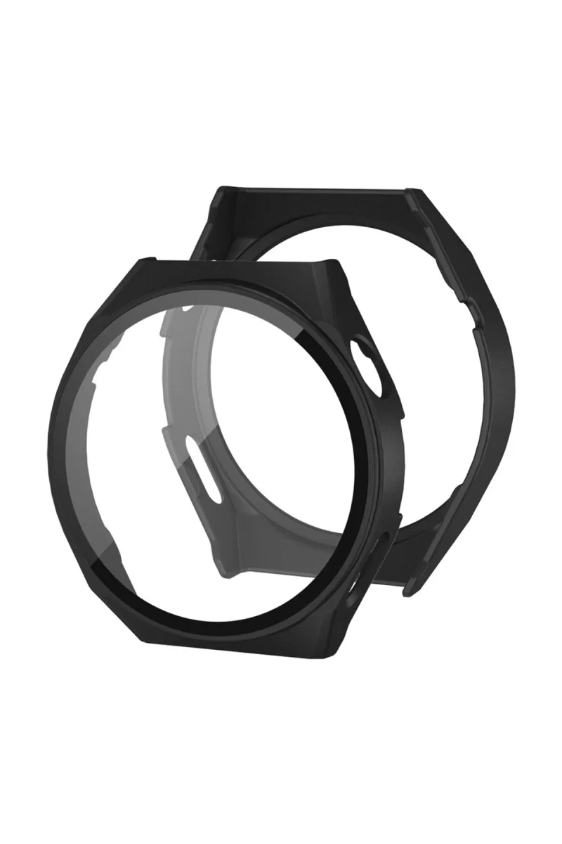 Newface Huawei Watch GT2 Pro 46mm Dota Camlı Kasa Ekran Koruyucu - Siyah