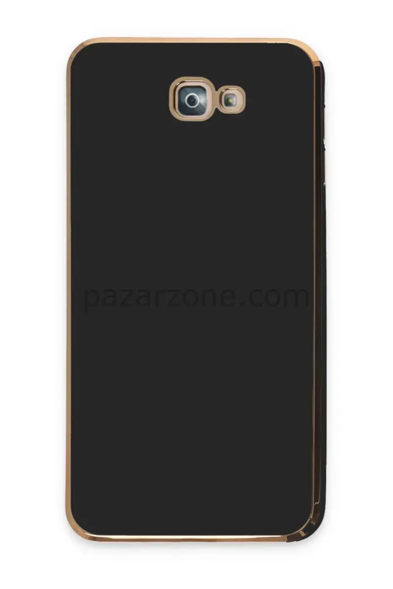 Newface Samsung Galaxy J7 Prime Kılıf Volet Silikon - Siyah