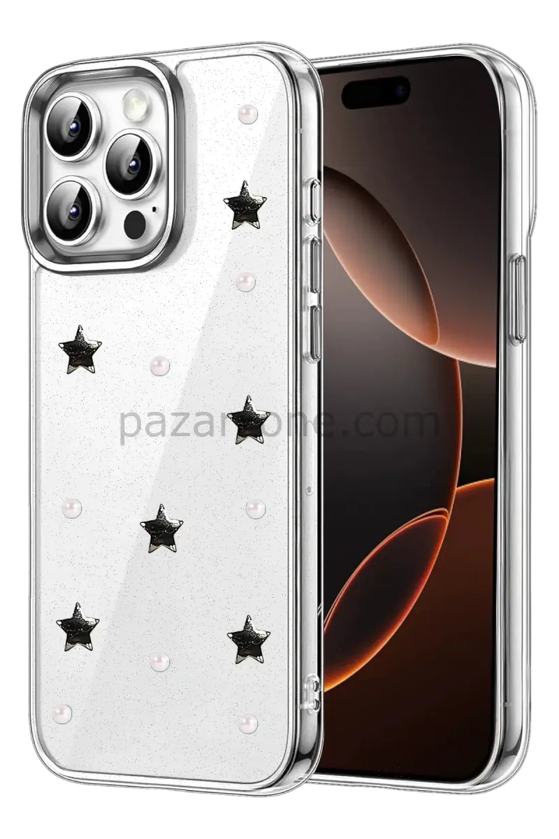 Newface Apple iPhone 15 Pro Fiyonk Desenli Kapak - Desen 7