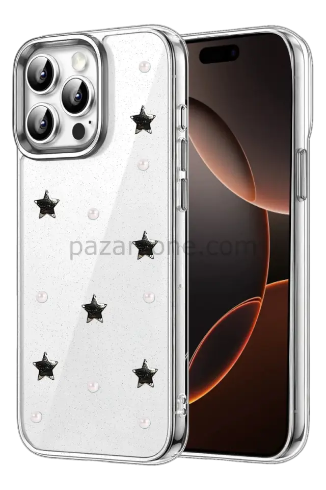 Newface Apple iPhone 15 Pro Fiyonk Desenli Kapak - Desen 7