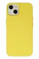 Newface Apple iPhone 14 Plus Kılıf Nano içi Kadife Silikon - Sarı