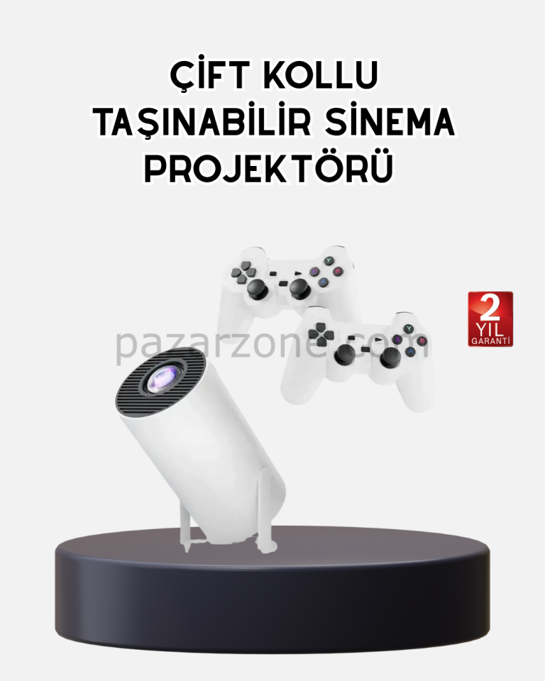 Kablosuz Projeksiyon Cihazı 4K Destekli HDMI USB Oyun Uyumlu