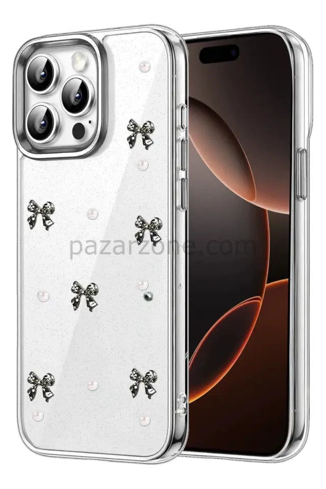 Newface Apple iPhone 15 Pro Fiyonk Desenli Kapak - Desen 8