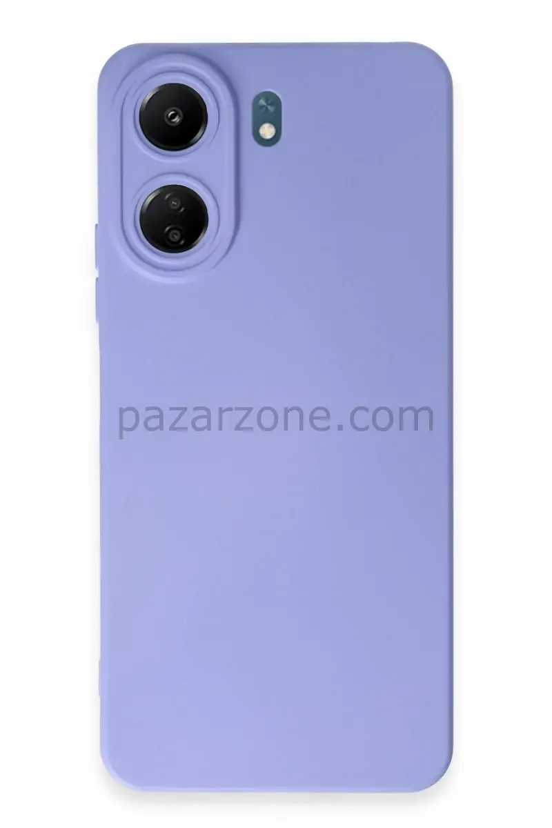 Newface Xiaomi Redmi 13C Kılıf Nano içi Kadife Silikon - Lila