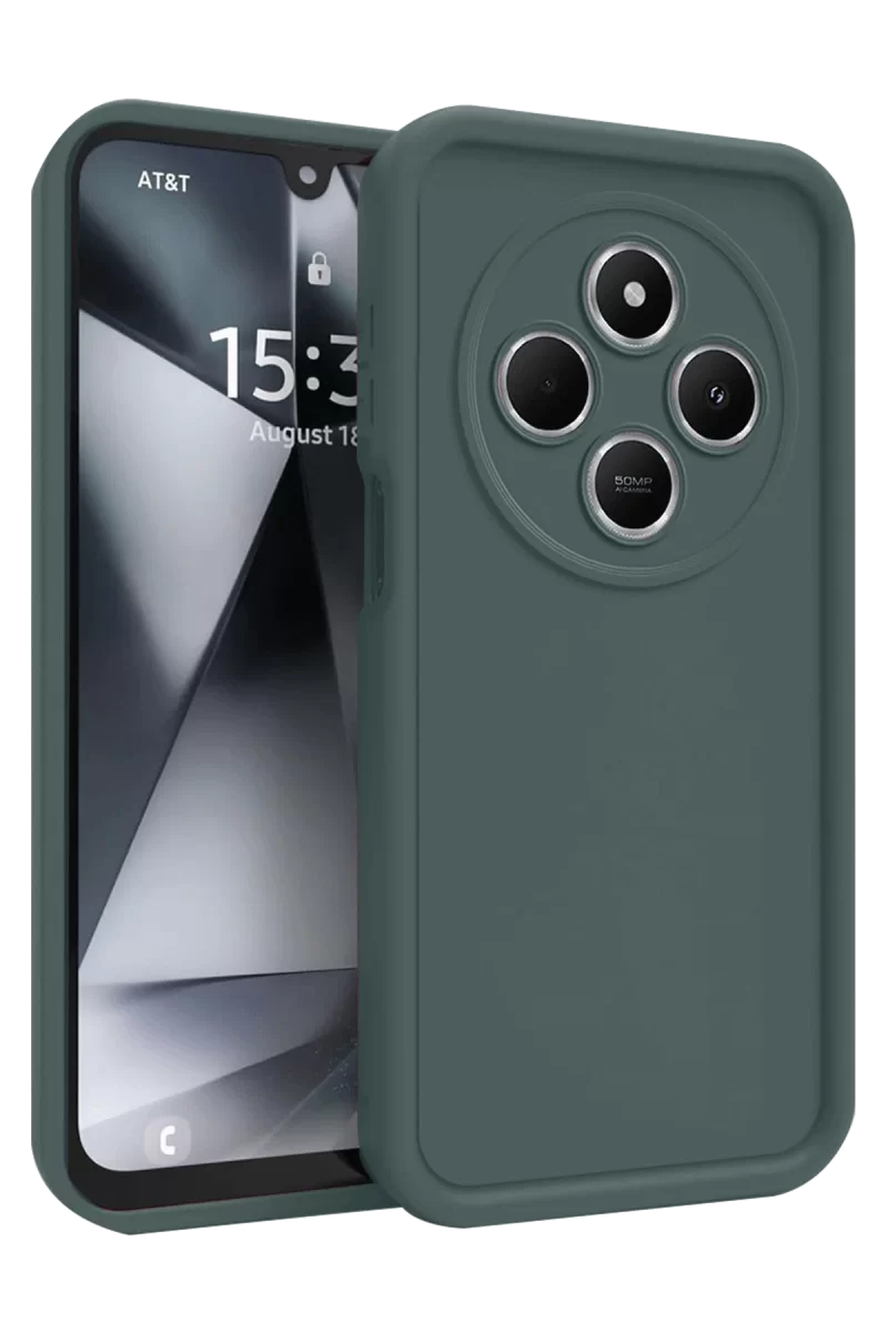 Newface Xiaomi Redmi 14C Kılıf Viera Silikon - Koyu Yeşil
