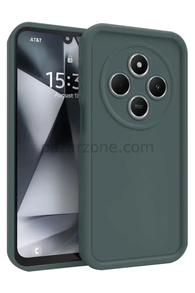 Newface Xiaomi Redmi 14C Kılıf Viera Silikon - Koyu Yeşil